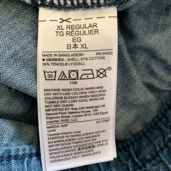 GAP TENCEL Paper Bag Waist Shorts - Picture 3 of 4